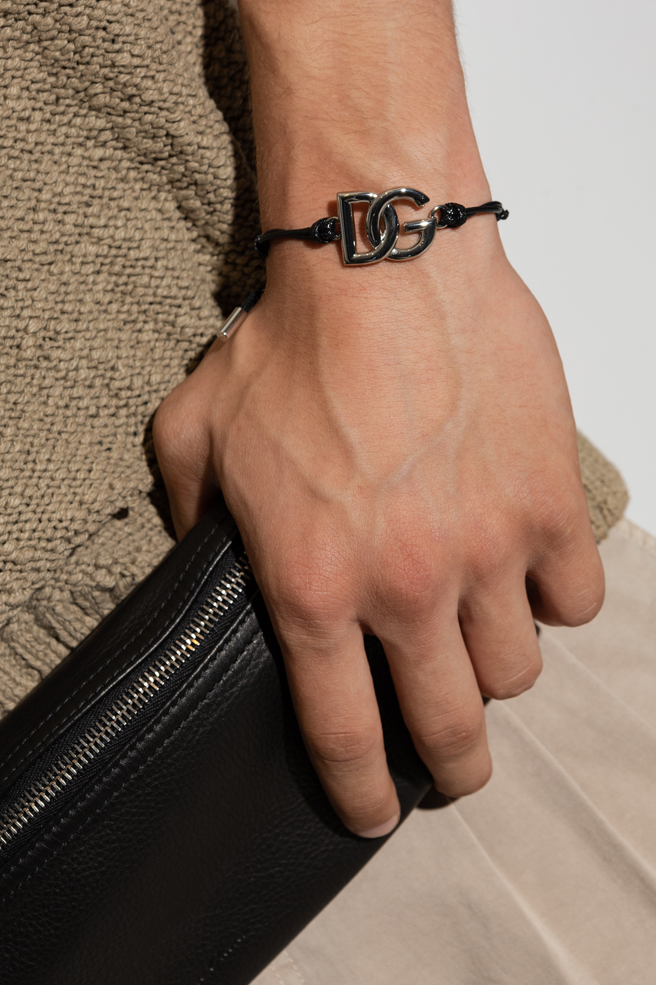 Black Bracelet with logo Dolce Gabbana Vitkac GB